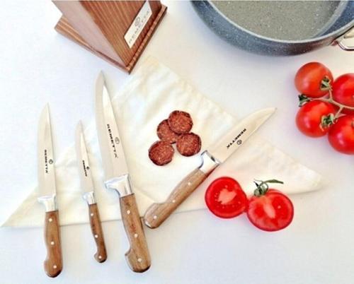 5 Parça Standlı Bıçak Seti Ekmek Sebze Meyve Mutfak Bıçağı