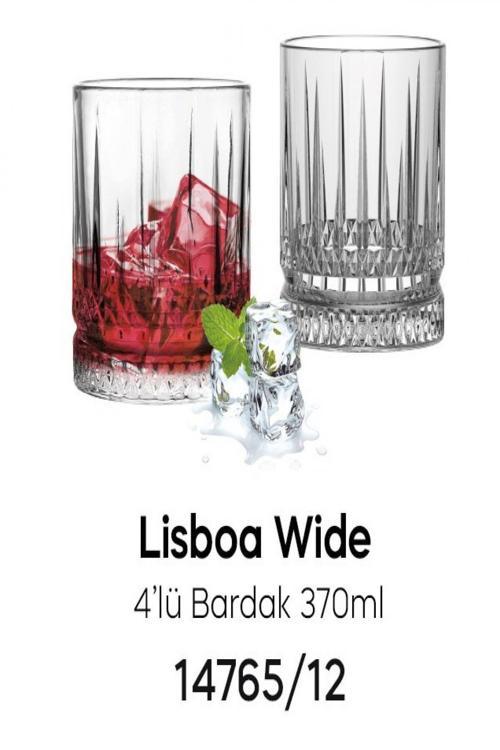 Perotti Melony Wıde 4`Lü Bardak 370Ml 14765