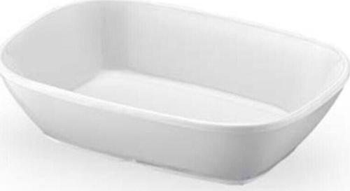 Beyaz  No:2 Melamin Kayık Tabak 6 Lı 17X12 Cm Kahvaltılık Kırılmaz Tabak