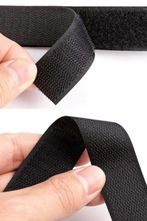 1 Metre Siyah Cırt - En 2Cm X Boy 1Mt - Cırt Cırtlı Bant - Kaliteli Cırt Bant - Cırt Cırt Band
