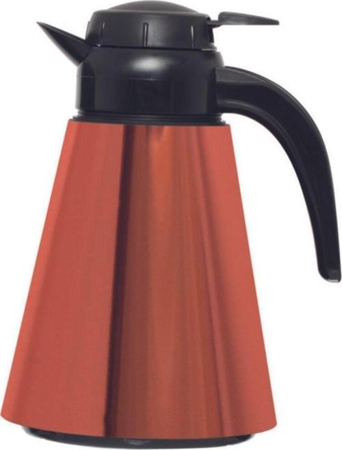 161704-001 Bakır Desenli Konik Cam Termos 1,2 Litre