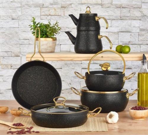 Granit Via Gold 11 Prç. Tencere Seti