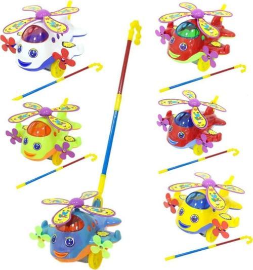 Plastik Ha Yu Uçak Baston Saplı Oyuncak