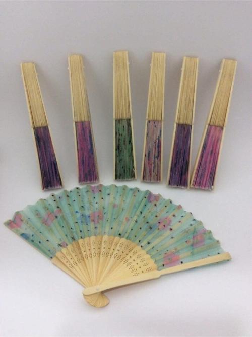 Kumaş Yelpaze 12 Li