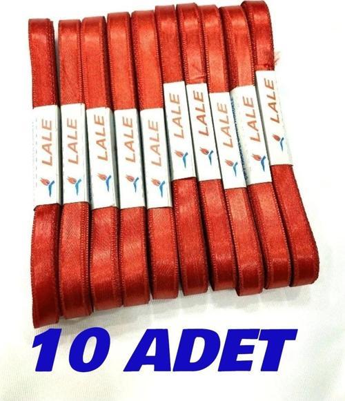 100 Metre Kırmızı Saten Kurdele,Kurdela, Kurdale ,Seten Kurdele ,1 Cm, 10 Top ,Toplam 100 Metre.
