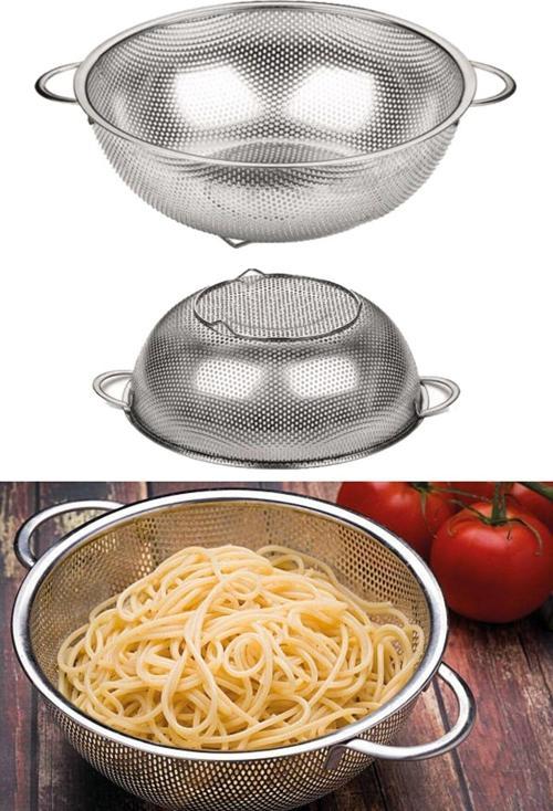 Paslanmaz Çelik Makarna Süzgeci
