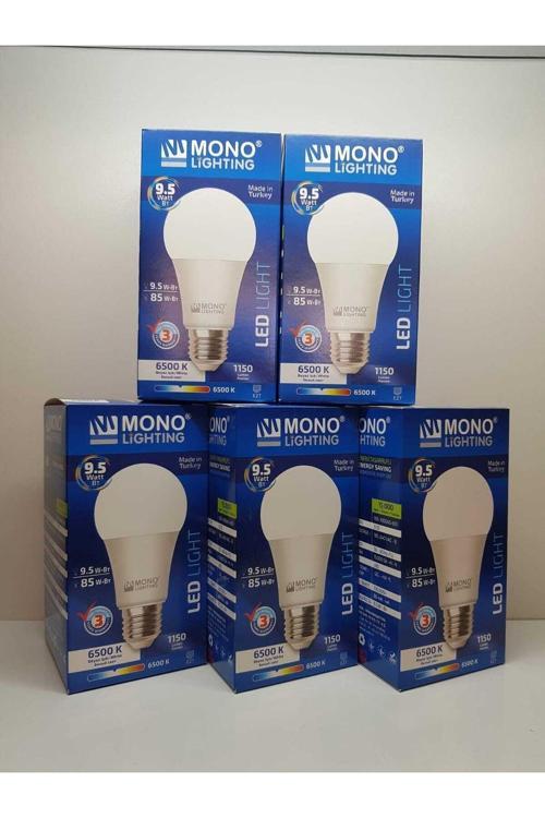 Led Ampül 9,5 Watt=85 Watt Beyaz-6500K 1150 Lumen ( 5 Adet)