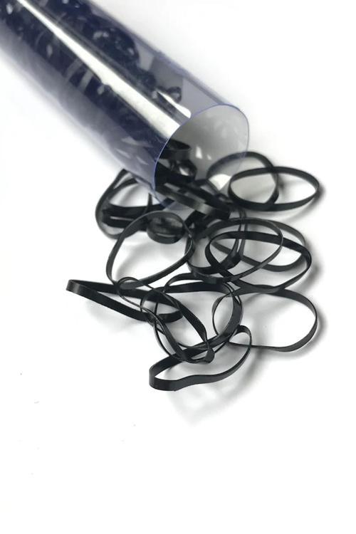 Kadın Siyah Saç Lastik Toka Perma Lastik