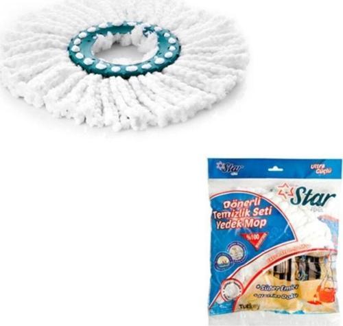 Starplus Mikrofiber Yedek Mop Dönerli Başlıklı Str109