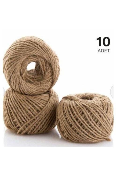Kırnap Doğal Jüt İp 10 Adet