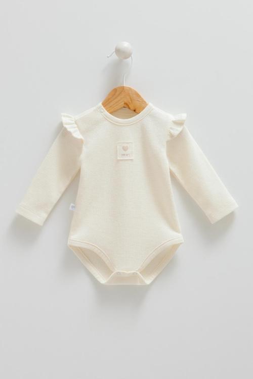 MY BABY ÇITÇITLI İKİLİ BODY Ekru