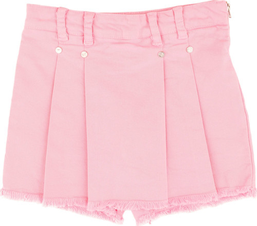 PİLELİ ŞORT ETEK Pembe