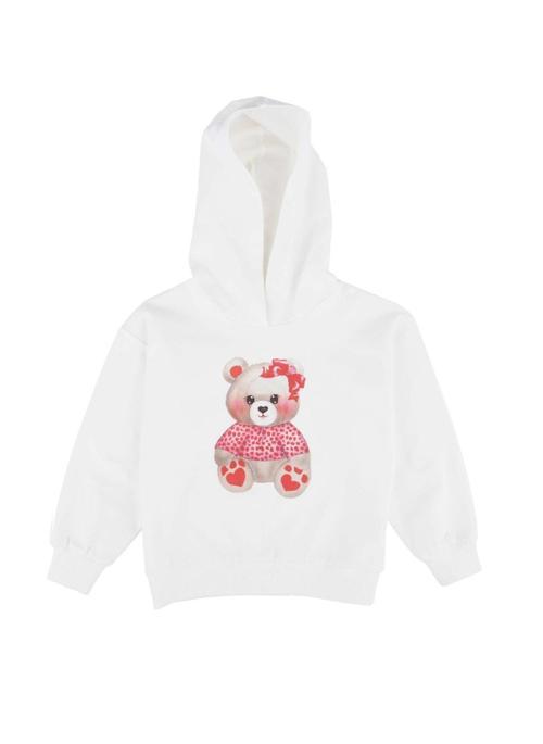 AYICIKLI KAPÜŞONLU SWEATSHIRT Ekru
