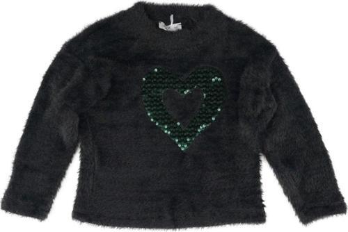 PUL KALP İŞLİ KAZAK Siyah