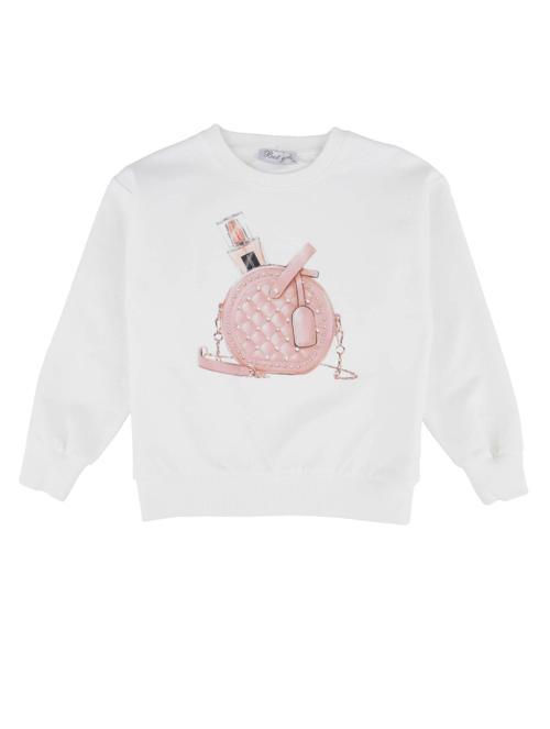 ÇANTA BASKILI SWEATSHIRT Ekru