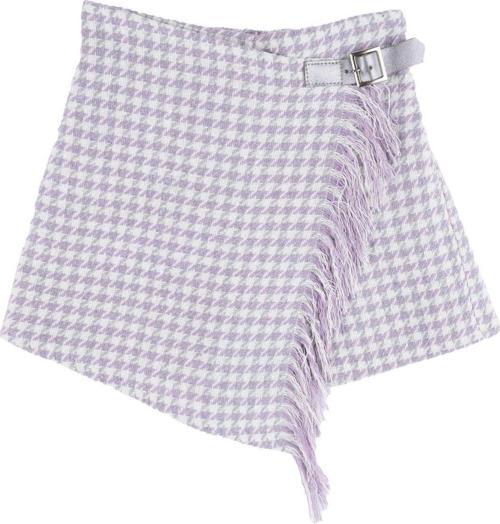 KAZAYAĞI DESENLİ ŞORT ETEK Lila