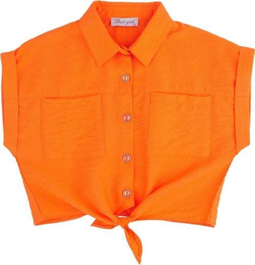 ÖN BAĞLAMALI GÖMLEK Oranj