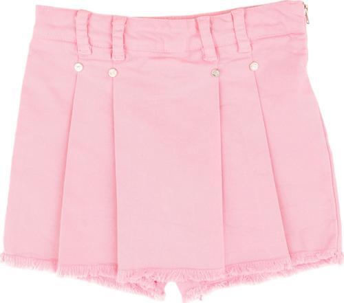 PİLELİ ŞORT ETEK Pembe