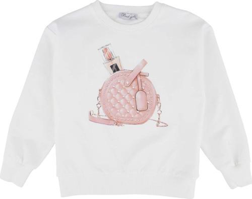 ÇANTA BASKILI SWEATSHIRT Ekru