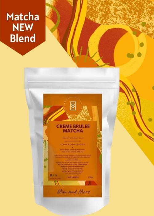 Creme Brûlée Matcha - Crème Brûlée Aromalı Matcha, 100 Gr