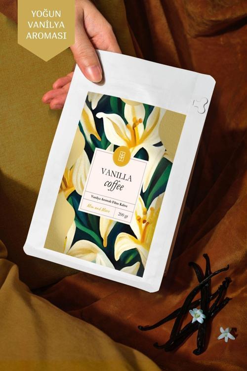 Vanilla Coffee - Vanilya Aromalı Kahve Çekirdek Kahve, 200 Gr