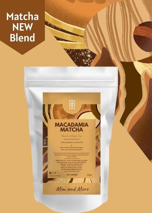 Macadamia Matcha - Makademio Fındık Aromalı Matcha 100 Gr