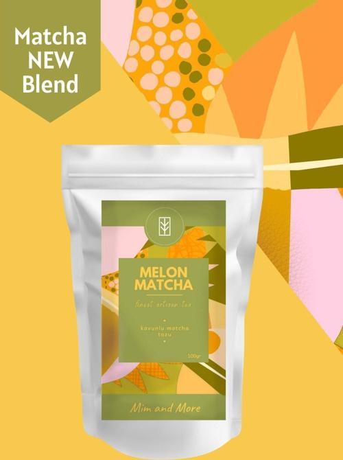 Melon Matcha - Kavun Aromalı Matcha, 100 Gr