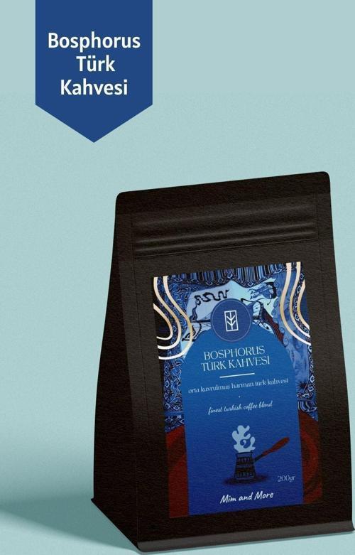 Bosphorus Turkish Coffee, Bosphorus Orta Kavrulmuş Harman Türk Kahvesi, 200 Gr