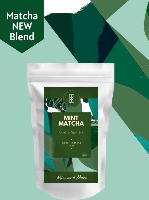 Mint Matcha - Nane Aromalı Matcha, 100 Gr