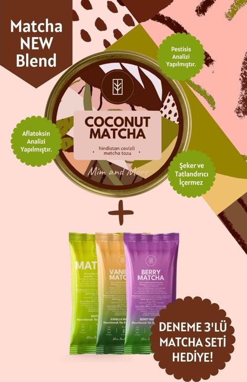 Coconut Matcha Hindistan Cevizli Matcha Yeşil Çay 25 Gr