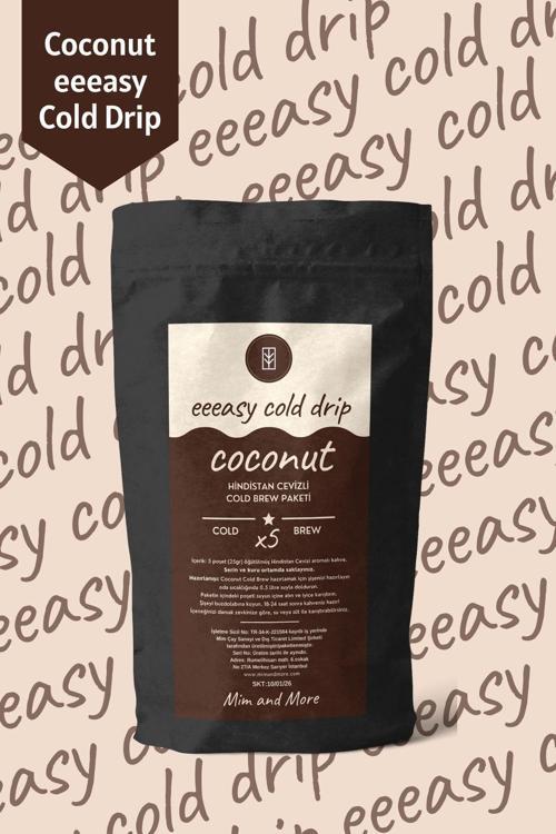Coconut Easy Cold Drip - Hindistan Cevizli Cold Brew Paketi, 5 X 25 Gr
