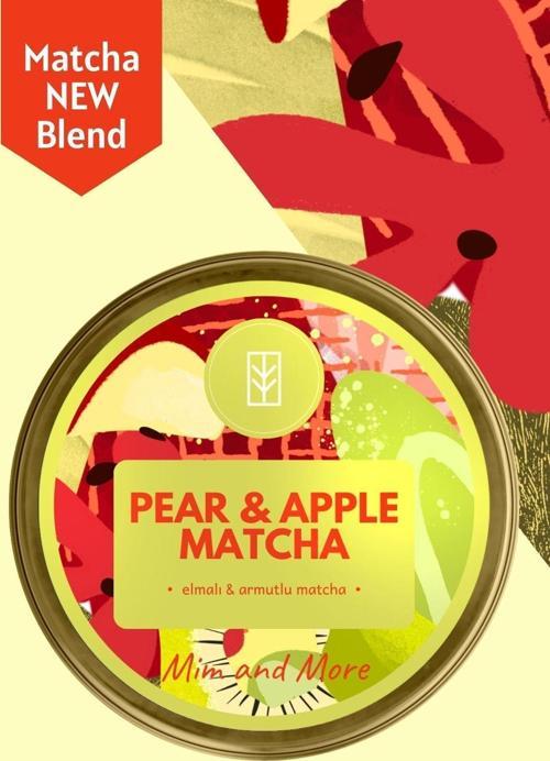 Pear & Apple Matcha - Armut Ve Elma Aromalı Matcha, 25 Gr