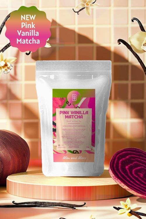 Pink Vanilla Matcha - Vanilya Aromalı Pembe Superfood Matcha Tozu, 50 Gr