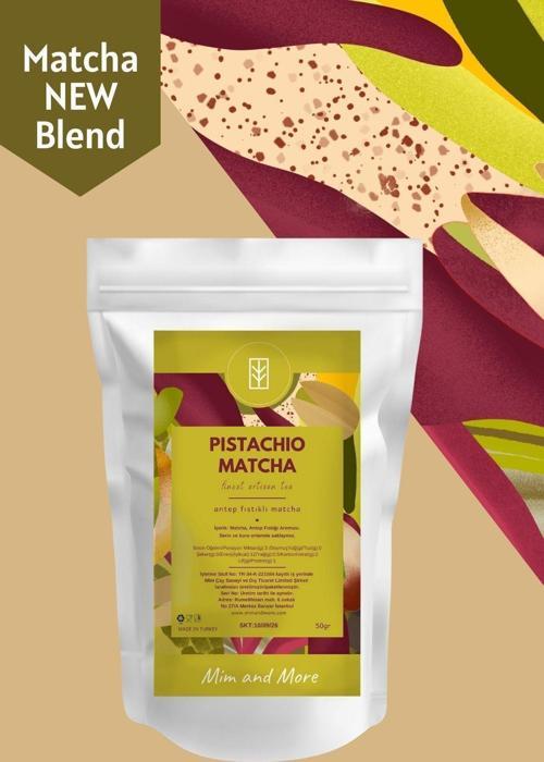 Pistachio Matcha - Antep Fıstığı Aromalı Matcha, 50 Gr
