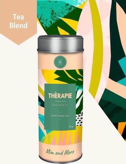 Thérapie Tea - Çilekli Beyaz Çay, 50 Gr