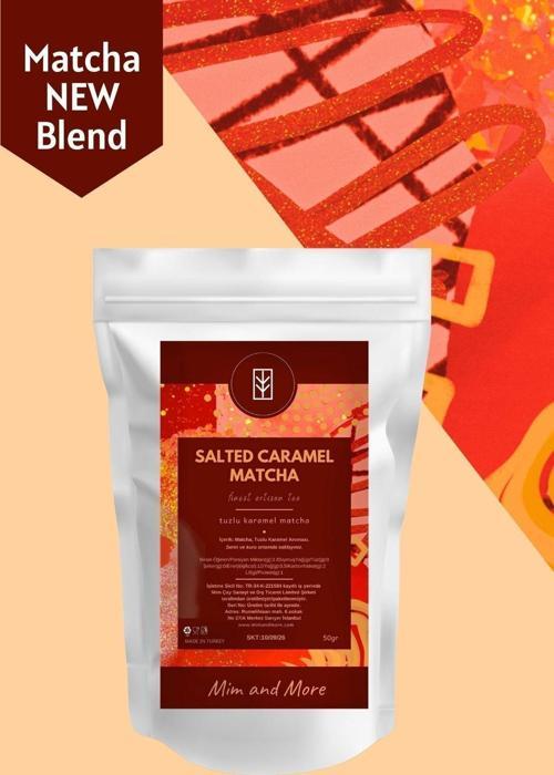 Salted Caramel Matcha - Tuzlu Karamel Aromalı Matcha, 50 Gr