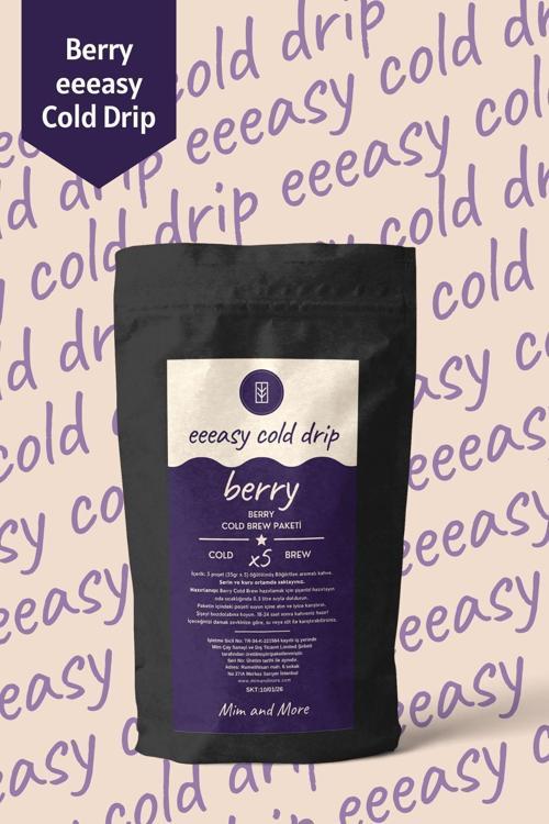 Berry Easy Cold Drip - Böğürtlenli Cold Brew Paketi, 5 X 25 Gr
