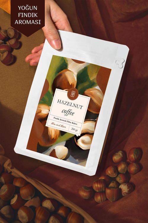 Hazelnut Coffee - Fındık Aromalı Kahve Çekirdek Kahve, 200 Gr