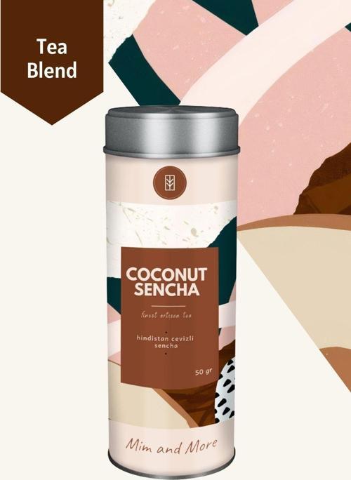 Coconut Sencha Tea - Hindistan Cevizli Yeşil Çay, 50 Gr
