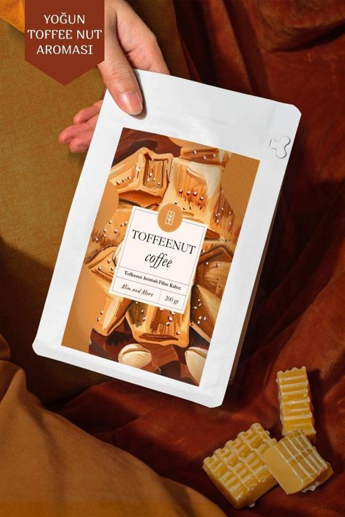 Toffee Nut Coffee - Toffee Nut Aromalı Kahve Filtre Kahve, 200 Gr
