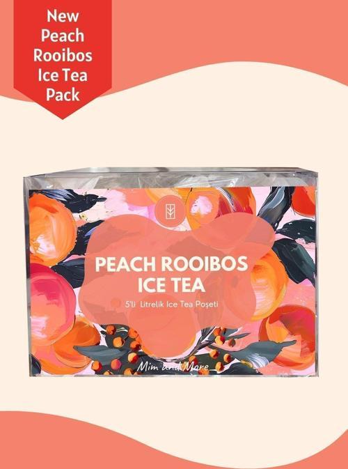 Peach Rooibos Ice Tea Pack - Soğuk Çay Paketi, 5X20 Gr