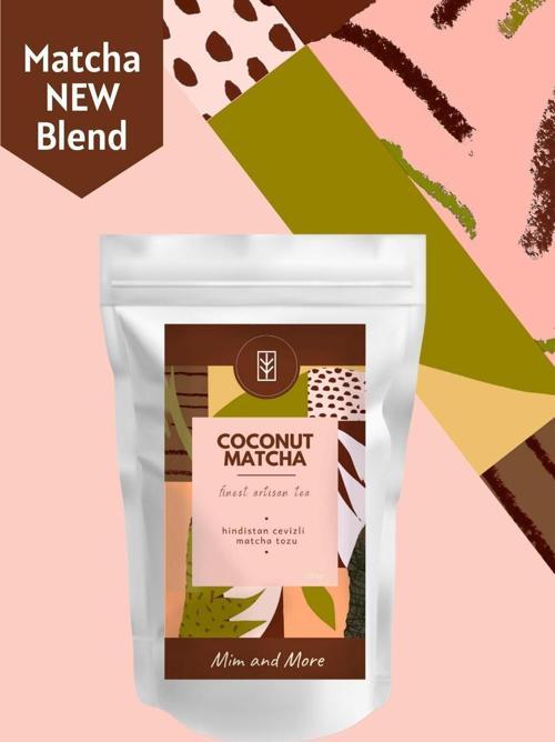 Coconut Matcha - Hindistan Cevizi Aromalı Matcha, 100 Gr