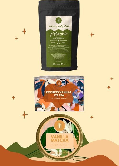 Vanilla Garden Pack - Pistachio Easy Cold Drip, Rooibos Vanilla Ice Tea, Vanilla Matcha 3'Lü Set