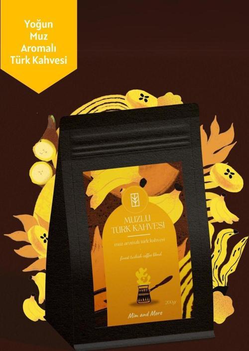 Muzlu Türk Kahvesi, Muz Aromalı Türk Kahvesi, 200 Gr