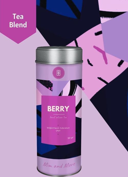 Berry Tea - Böğürtlenli Hibiskus Çayı, 50 Gr
