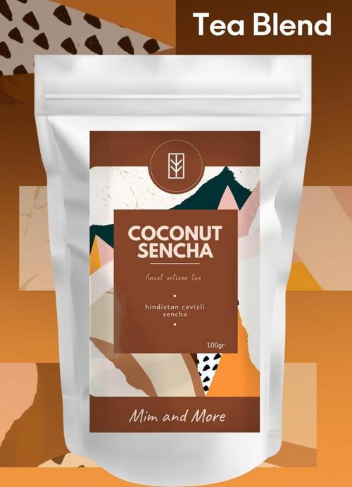 Coconut Sencha Tea - Hindistan Cevizli Yeşil Çay, 100 Gr