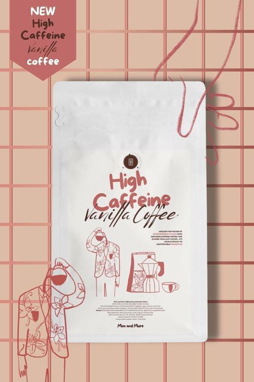 High Caffeine Vanilla Coffee - Vanilya Aromalı Yüksek Kafeinli Kahve Filtre Kahve, 200 Gr