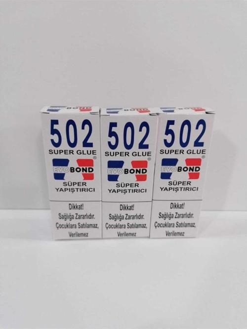 Evo Bond 502 Japon Yapıştırıcısı 3'Lü Set