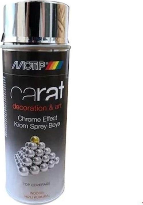 Carat Krom Efekt Akrilik Sprey Boya 400Ml.