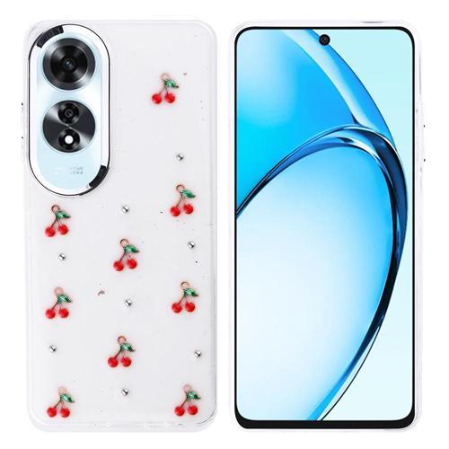 Oppo A60 Uyumlu Kamera Korumalı Kiraz-Fiyonk Figürlü Silikon Kapak
